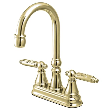 Kingston Brass Bar Faucet, Polished Brass KS2492GL